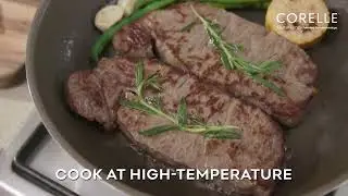 Cook at High Temperature with Corelle Stainless-Steel Cookware