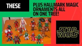 Hallmark Magic Ornaments plus my collection of Star Wars holiday figures on a Christmas tree!
