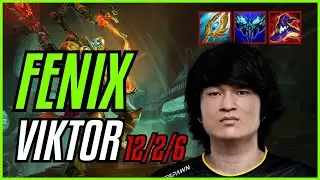 FENIX - VIKTOR vs WUKONG MID - NA CHALLENGER - PATCH 11.9 QUADRAKILL