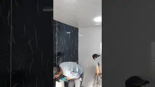 installed decorative PVC panels установили декоративный панели из ПВХ #usa #decoration