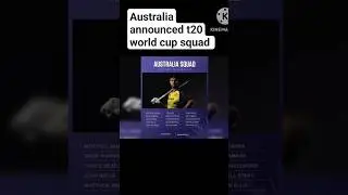 Australia announced official squad for T20 World Cup #t20worldcup2024 #youtubeshorts #viral #shorts
