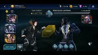 Boss Black Lightning defeat by a slam Solo Raid Injustice 2 mobile 