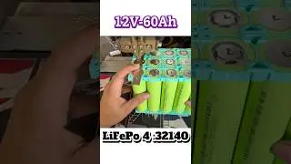 Diy battery 12v-60Ah-lifepo4 32140 #diy #lifepo4 #viral #12vbattery #NVHbattery