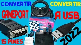 💥REVIVIENDO VOLANTE THRUST-MASTER FORMULA T2 |😱 CAMBIO DE GAMEPORT 15 PINES A USB 🚍 2022