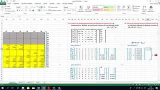 método matricial en pórticos, EJERCICIO 1 - parte 3 excel