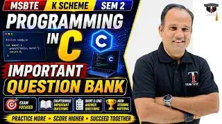 Programming in C | PIC Important Question Bank Full Revision