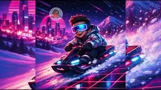 Neon Kış ❄️🕶️ | Hızlı Kızak Şarkısı (Retro Pop) KidzingX