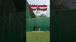 Cricket practice gone Wrong with my friend 🤦&zwj;♀️😂