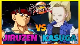 DBFZ - JIRUZEN vs KASUGA gameplays (Bardock, Majin Buu, Android 21 vs Kefla, Labcoat 21, Android 18)