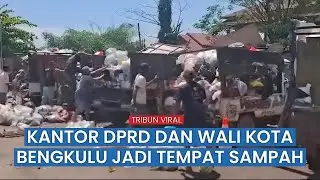 Saat Kantor DPRD dan Wali Kota Bengkulu Jadi Tempat Sampah dan Busuk imbas Protes Warga