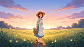 Walking Home Through the Quiet Fields at Dusk | A Peaceful Life | Ghibli Everyday Life