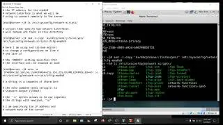 Linux 1_3 static IP addresses and 1_4 PuTTY