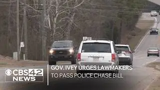 Gov. Ivey urges Alabama lawmakers to pass police chase bill