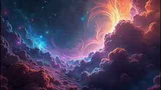 🔥 Cosmic Tunnel Explosion | Psychedelic Space Journey Into Light Portal (4K Animation