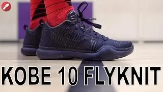 Throwback! Nike Kobe 10 Flyknit Fade to Black Performance Review!