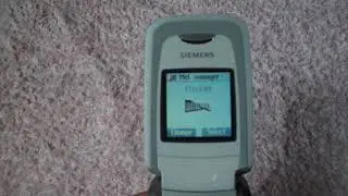 Мобильный телефон Siemens CF62. Первое видео.