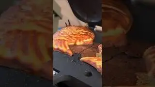 Postre Japon&eacute;s acampando con nieve en navidad🔥🐟❄️ #Taiyaki #WinterCamping  #camping  #Cocina #asmr