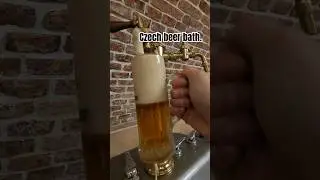 Traveled to Czech for a beer bath spa. Drink & bathe in beer. #asmr  #travel #asmr #spa #spaday
