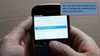 Blackberry Bold 9900: How to hard reset (wipe)