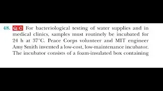 Для бактериологического анализа водопроводной воды и в медицинских клиниках образцы необходимо ре...