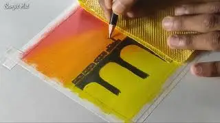 How to draw a Bridge on Running Train Drawing / Oil pastel Drawing for Beginners / Step by Step