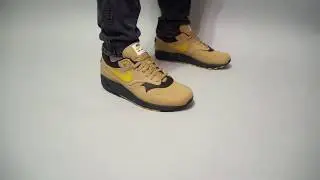 Nike Air Max 1 Premium Elemental Gol Mineral Yellow  875844-700 on feet