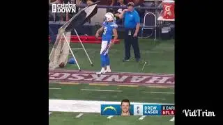 Chargers kicker misses kicking net on sideline vs the Cowboys