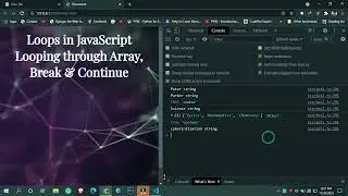 JavaScript tutorials in Hindi #26, looping array, continue and break statements in javascript