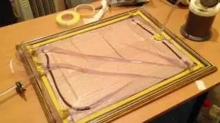 Vacuum infusion test with carbon, kevlar and core material