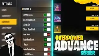 OB28 Advance Server OverPowered Settings🔥🔥🤯🤯