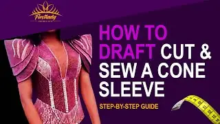 How to Cut and Sew Cone Sleeve | DIY How to  Cone Sleeve | Firstlady Fashion and Style