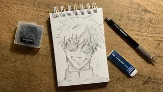 Como desenhar o Satoru Gojo | Tutorial
