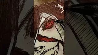Madara Uchiha Drawing | Day 41 #madara #naruto #shorts #anime
