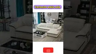 exclusive white sofa design 🔲🔲🔲
