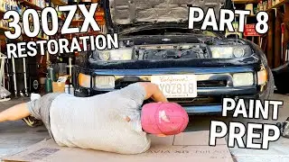 Nissan 300ZX Z32 Restoration Part 8: DIY Garage Paint Job Prep, Hatch Replacement and Bumper Removal