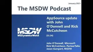 AppSource update with John O'Donnell and Rick McCutcheon