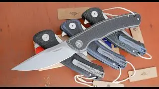 Petrified fish PF949, K110, (Carbon, G10, Micarta) Tactical, EDC, Liner Lock