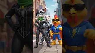 Three Superheroes Save the City! Funny 3D Cartoon #cartoon #funny #animation #superhero #talkingtom