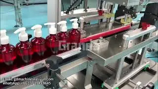 How to produce shower gel, shower gel pump bottle filling capping machine #showergel #fillingcapping