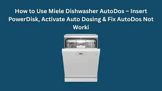 Как использовать функцию AutoDos в посудомоечной машине Miele &ndash; вставьте PowerDisk, активируйте а...