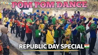 Pom Pom Dance Performance 🔥 | Cute & Energetic School Dance | Republic Day Special 🇮🇳