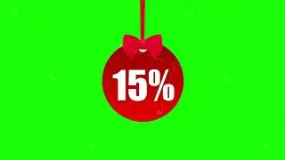 Animated Discount Tag -15 percent off. Hangtags Sale. Motion graphics.