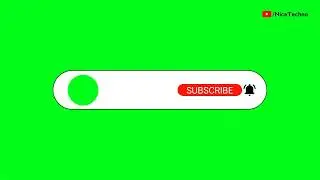 (No Copyright) Subscribe Button Intro | Green Screen | Nice Techno