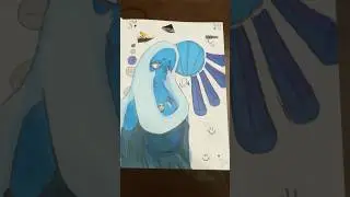 Day 2 of drawing in my sketchbook :) Blue diamond and lil&rsquo; guy