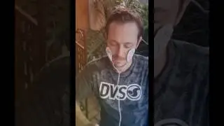 Electric shock to face. Funny reaction and effect of shock