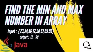 Find The Max N Min Number in Array, Java Interview Question