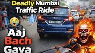 Mumbai Rush Hour 😵‍💫 | City Traffic Survival Moto Vlog 🏍️🔥 