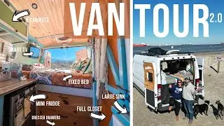 Our DIY Van Build For Off-Grid Living With 2 Dogs!