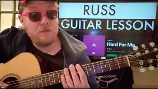 How To Play Hard For Me guitar RUSS // easy guitar tutorial beginner easy chords