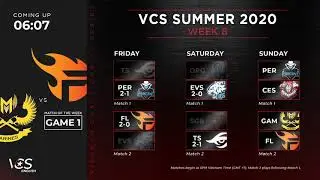 Week 8 - Day 3 | GAM vs. FL (Bo3) | VCS Summer 2020 (Unofficial English Cast) | 09.08.2020